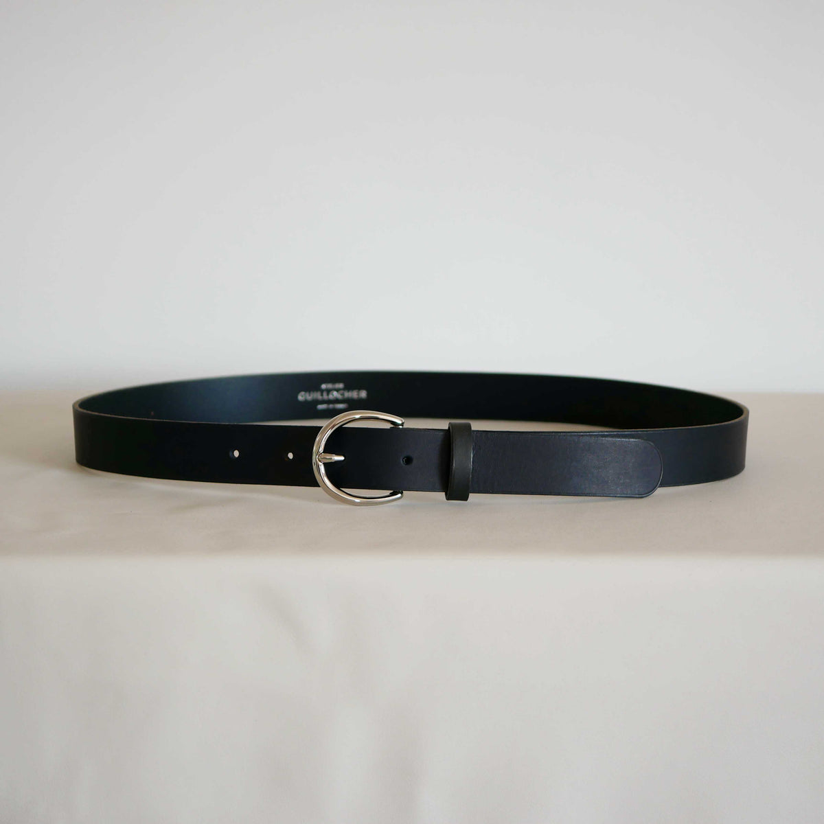 Ceinture mixte Andrea en cuir – Boucle argentée