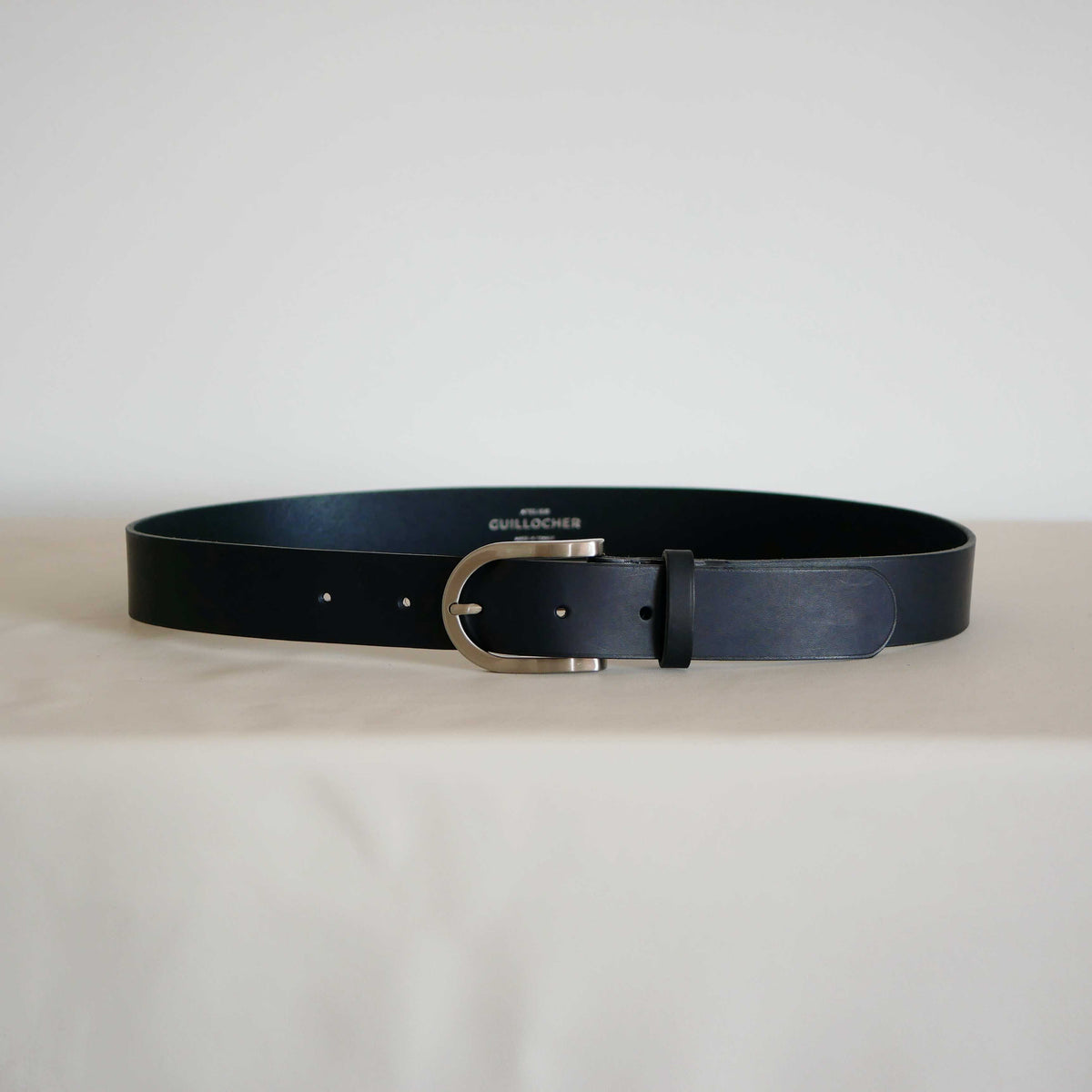Ceinture mixte Camille en cuir – Boucle argentée