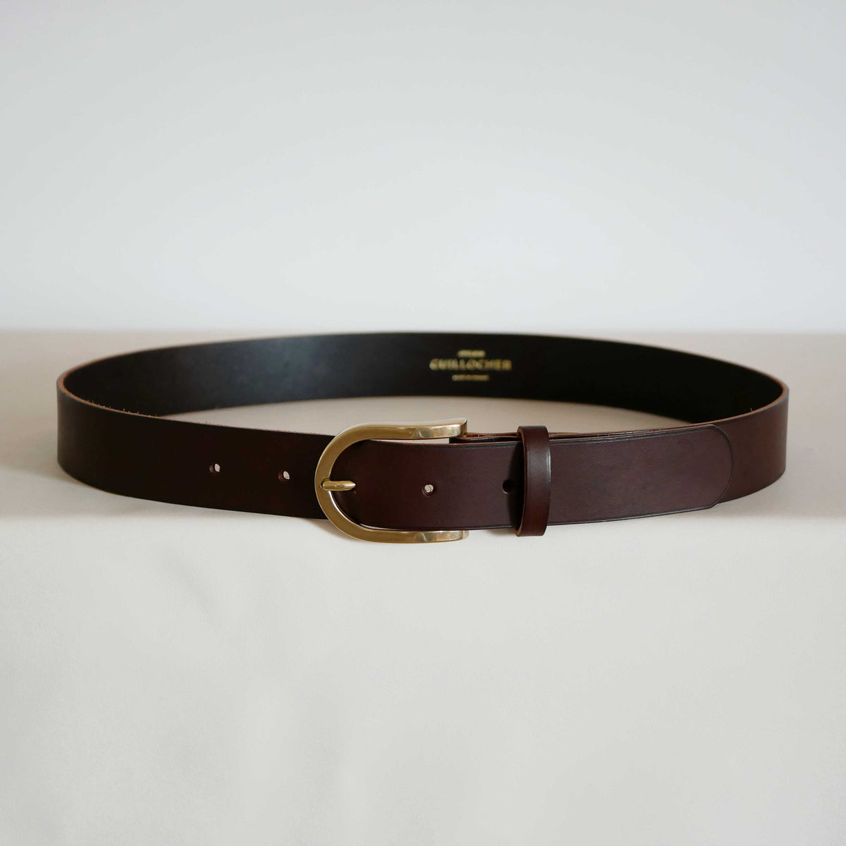 Ceinture mixte Camille en cuir – Boucle dorée