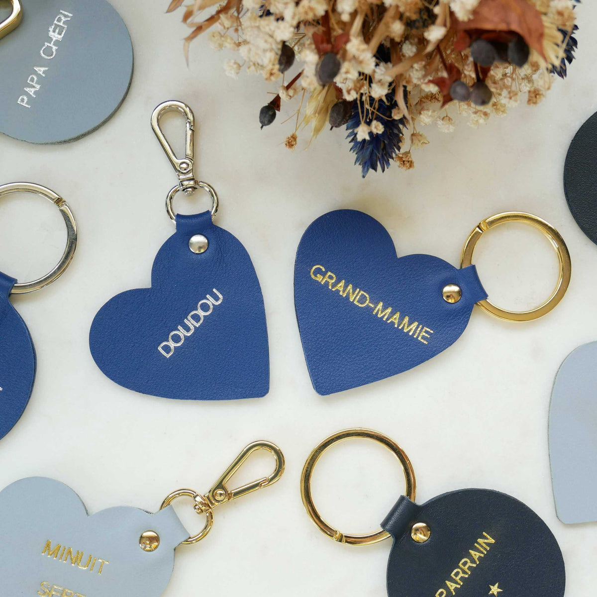 Porte-clés COEUR personnalisé