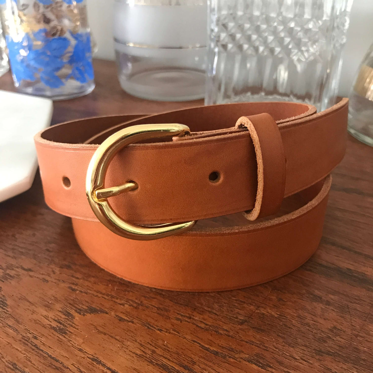 Ceinture femme Jeanne en cuir – Boucle dorée
