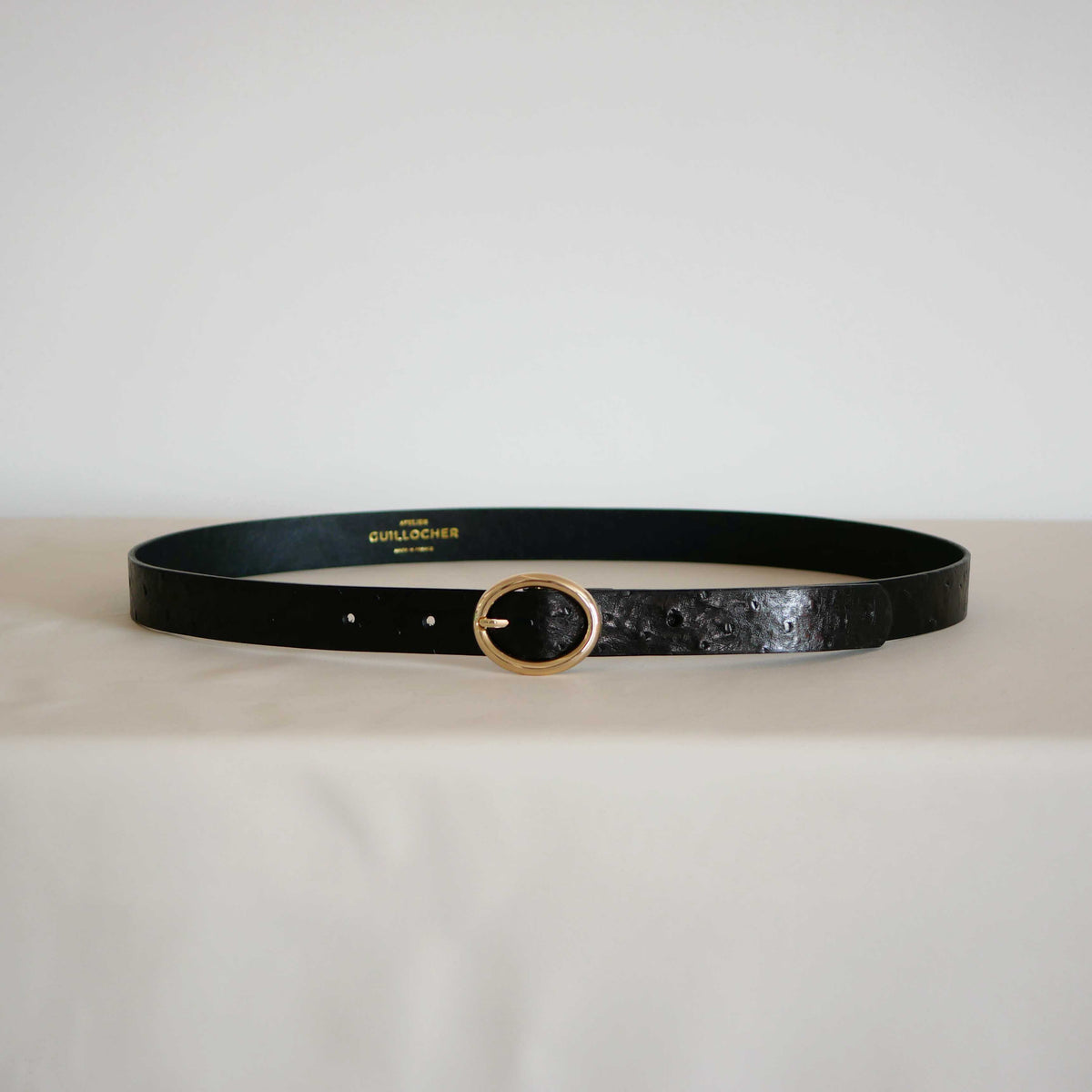 Ceinture femme Agathe en cuir – Boucle dorée
