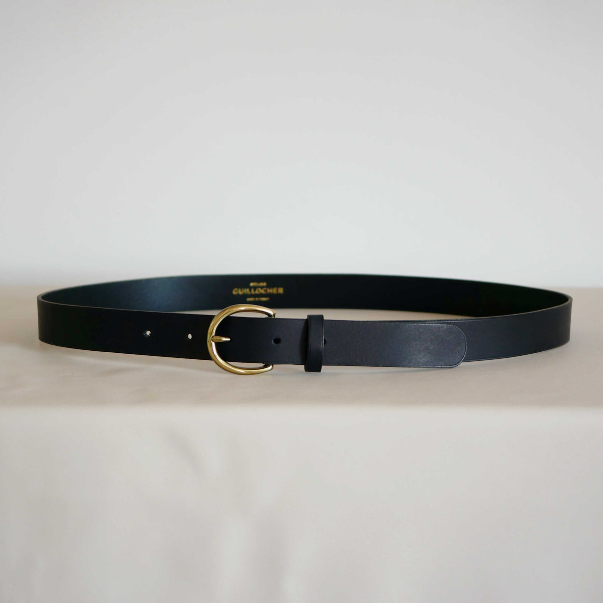 Ceinture mixte Andrea en cuir – Boucle dorée