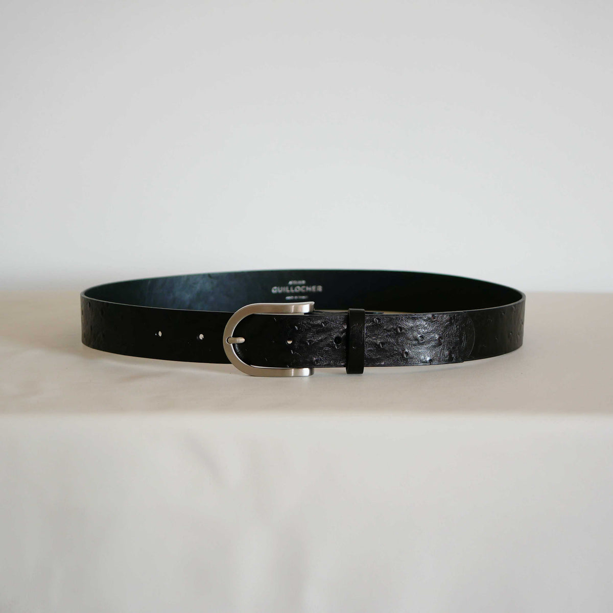 Ceinture mixte Camille en cuir – Boucle argentée