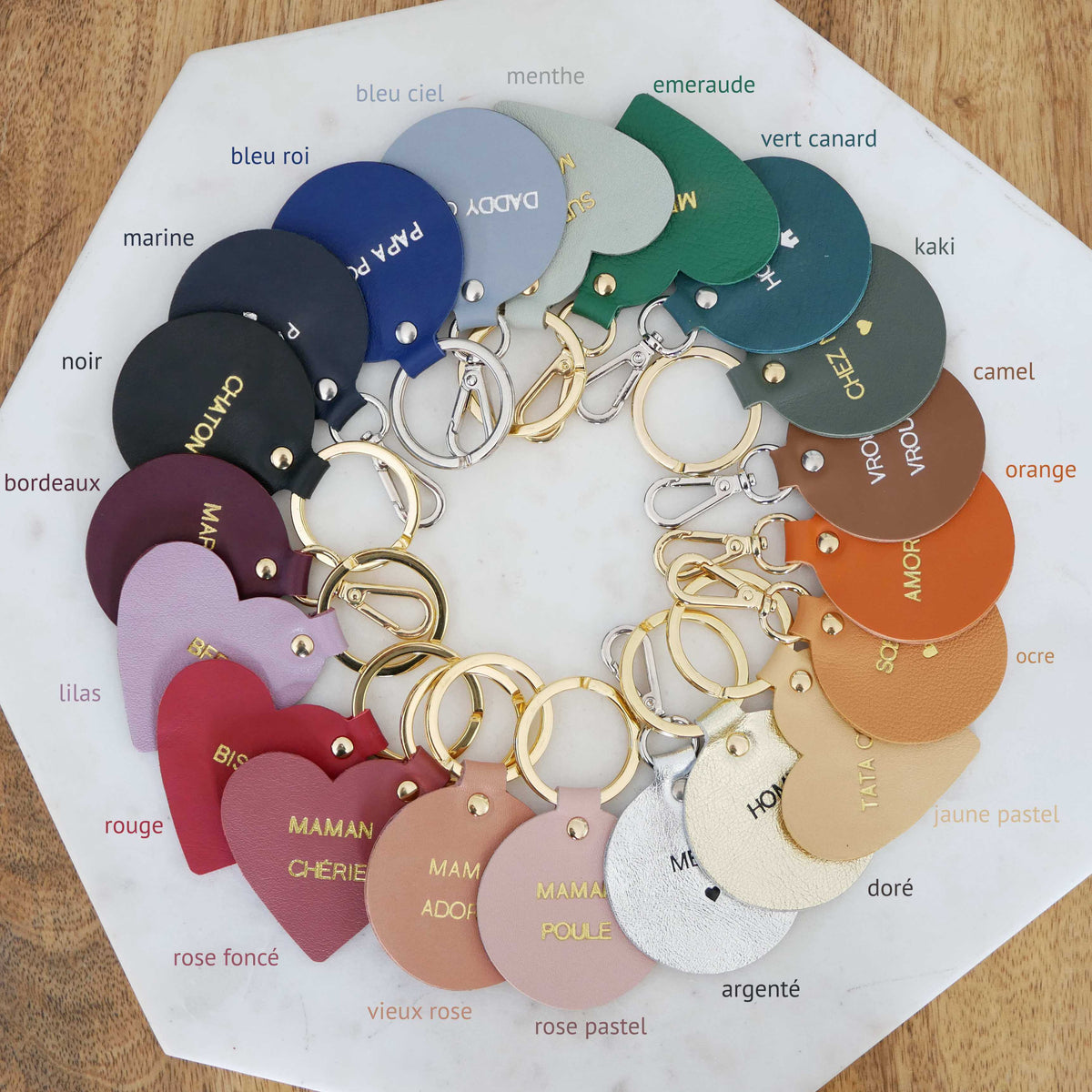 Porte-clés ROND personnalisé